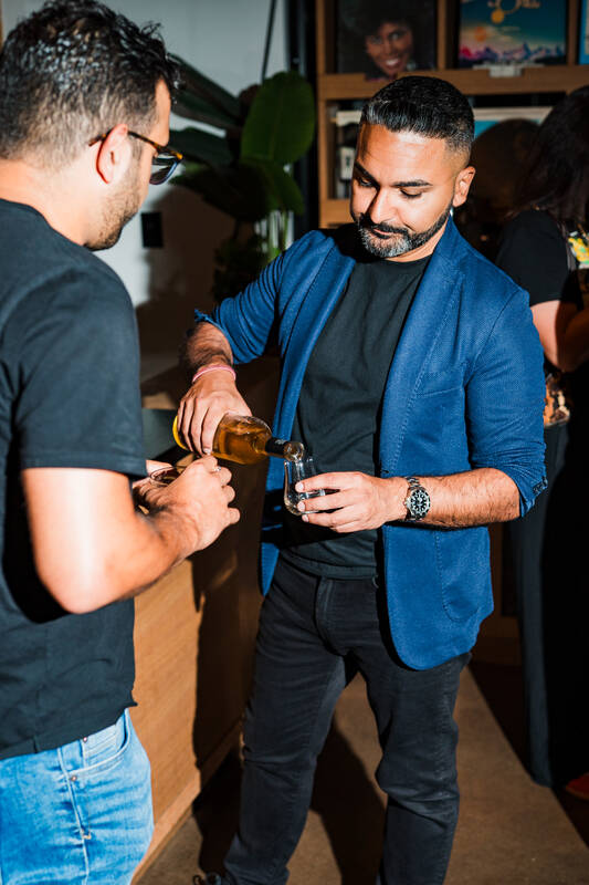 Guests tasting during a masterclass